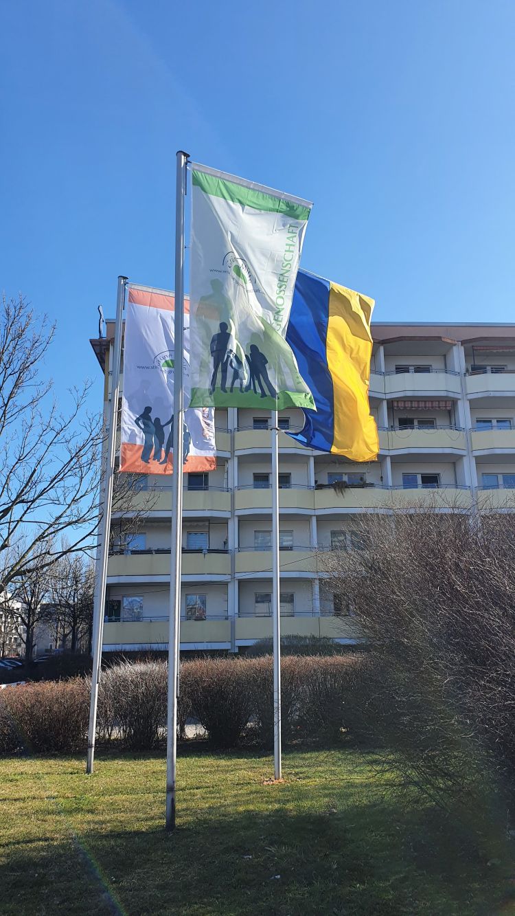 Flagge zeigen für die Urkraine